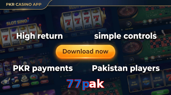 Main screen of 77Pak gamedownload page for PK players