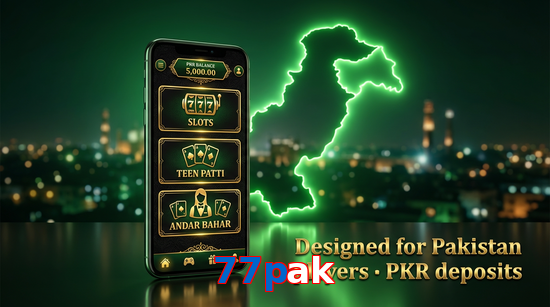 Main screen of 77Pak pk page for PK players