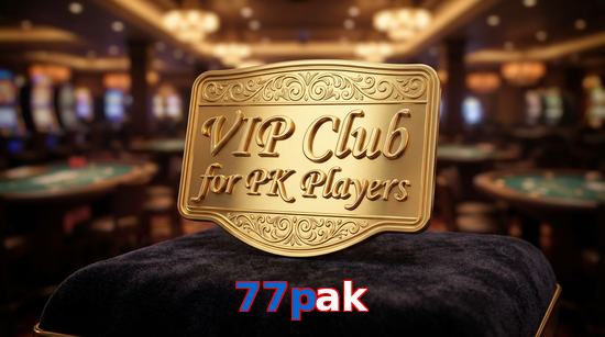 Main screen of 77Pak vip page for PK players